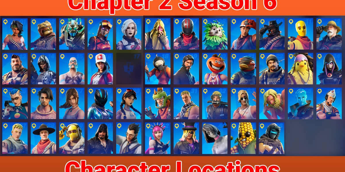 All 46 Character Locations In Fortnite Chapter 2 Season 6 Fusconed